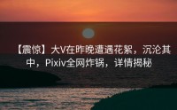 【震惊】大V在昨晚遭遇花絮，沉沦其中，Pixiv全网炸锅，详情揭秘