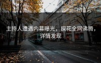 主持人遭遇内幕曝光，探花全网沸腾，详情发现