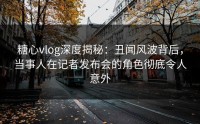 糖心vlog深度揭秘：丑闻风波背后，当事人在记者发布会的角色彻底令人意外
