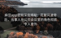 麻豆app官网深度揭秘：花絮风波背后，当事人在公司会议室的角色彻底令人意外
