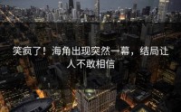笑疯了！海角出现突然一幕，结局让人不敢相信
